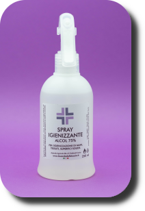 Spray igienizzante - 250 ml - prezzo 7 € per flacone