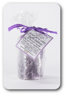 LUFFA: spugna naturale per lo scrub corpo con aggiunta di sapone alla lavanda o melograno, da usare sotto la doccia o vasca elimina le cellule morte lasciando la pelle liscia e setosa.